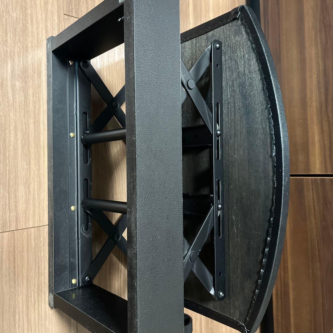 吉澤 ヨシザワ PEACOCK ピアノ補助台 ブラック 無段階高低式 AX-50