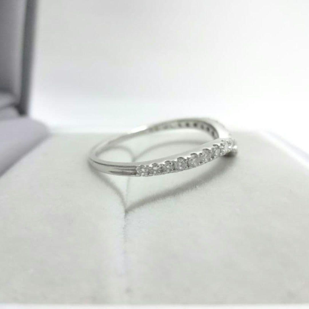 エタニティ V字 プラチナダイヤモンド リング