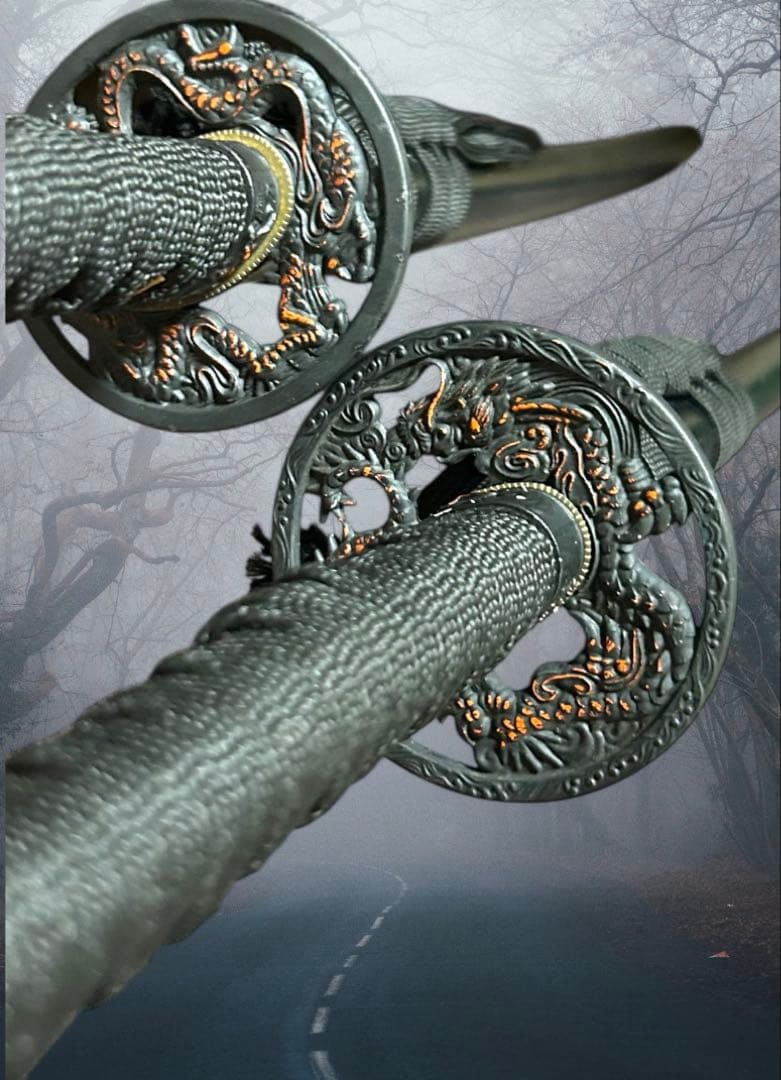 模造刀‼️二本セット❗重厚感あり❗ 刀置き台　豪華セット品　お得