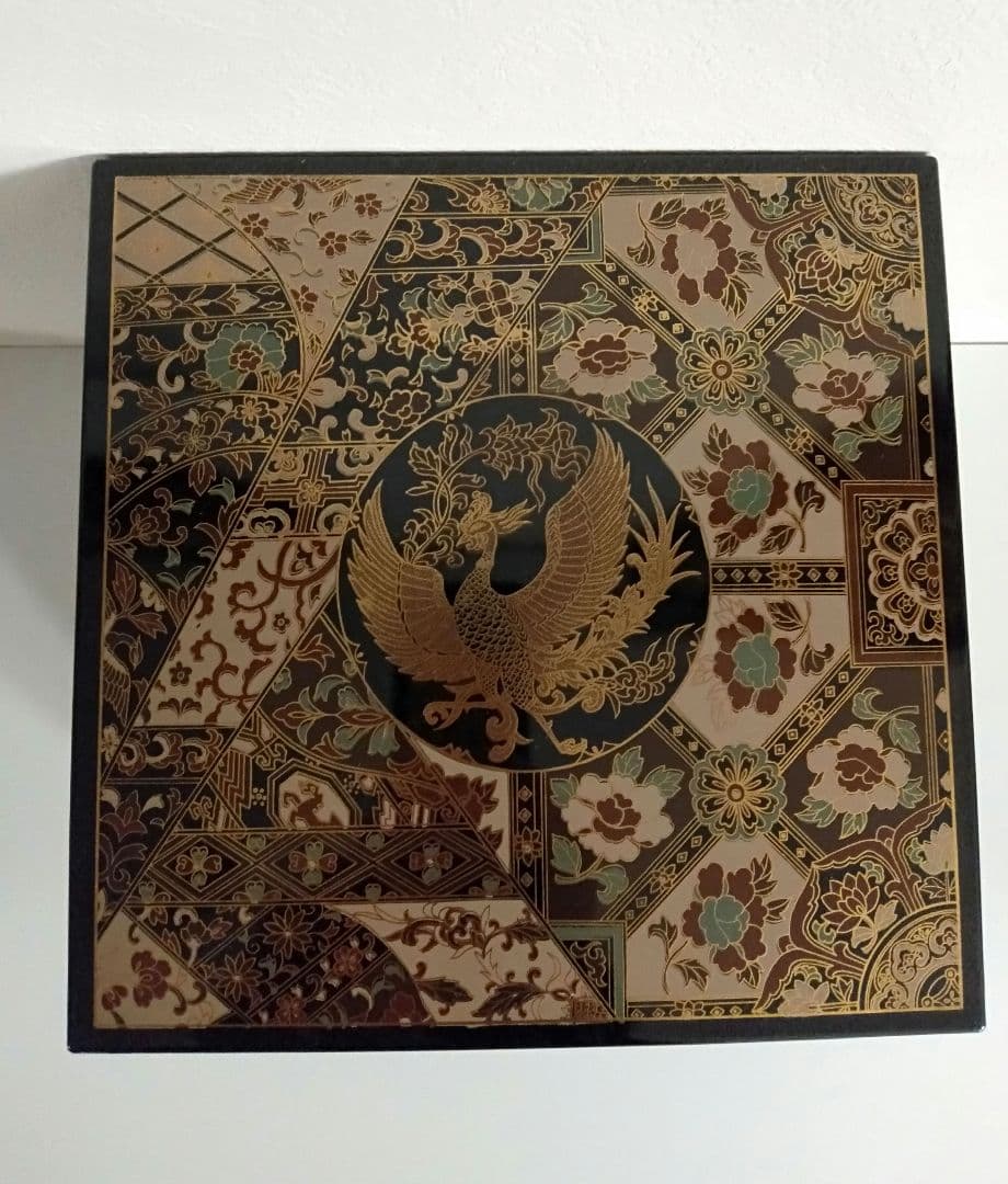 未使用】山中漆器 正倉院風蒔絵 鳳凰 重箱 三段重 おせち - メルカリ