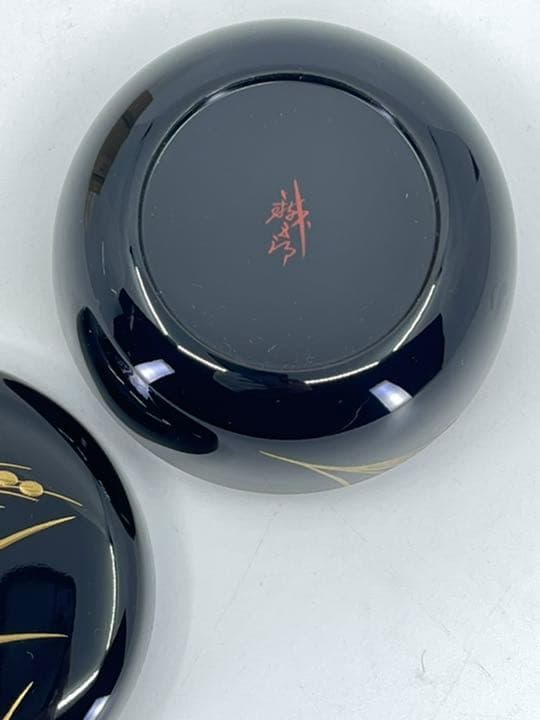 鈴谷 鐡五郎造 稲穂蒔絵平棗