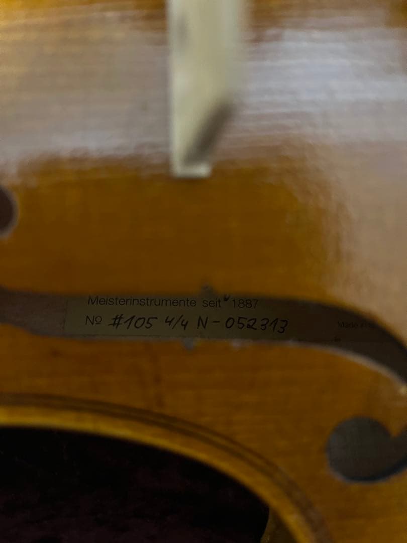 バイオリン　カールヘフナー　#105 4/4