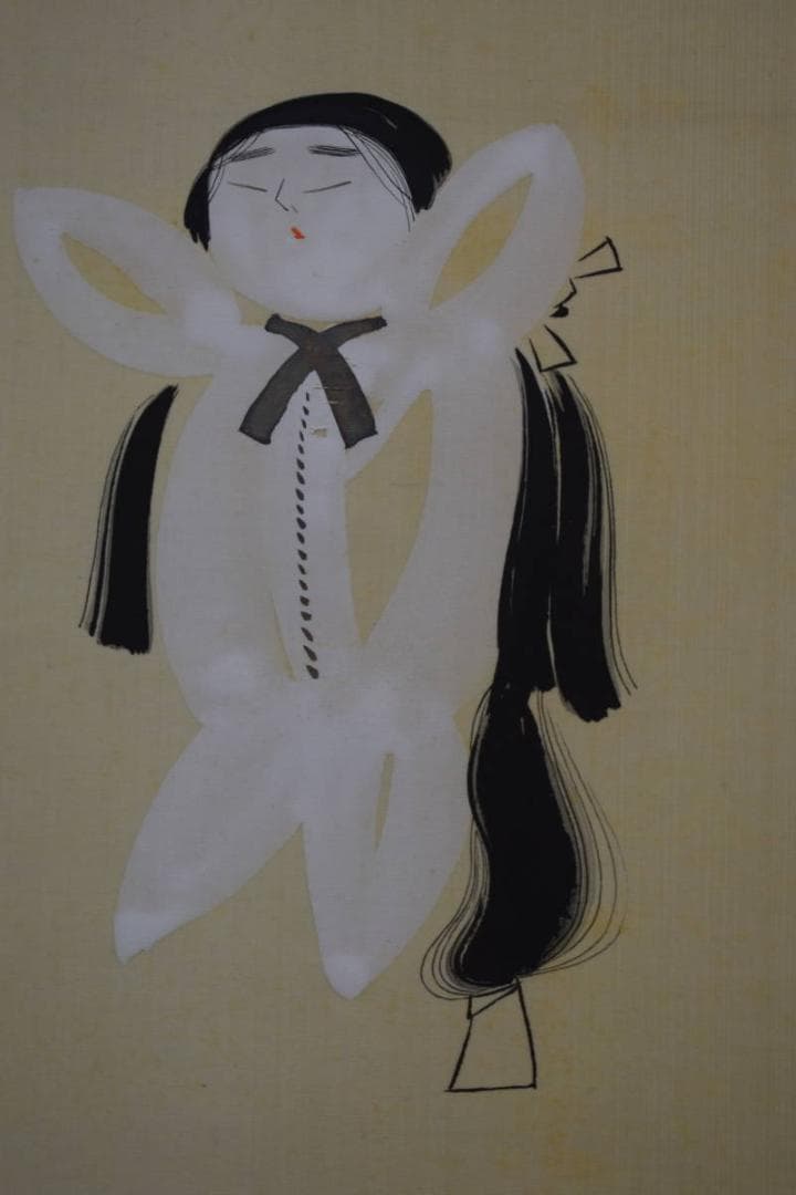 真作/聴宗/雛図/布袋屋掛軸HH-225