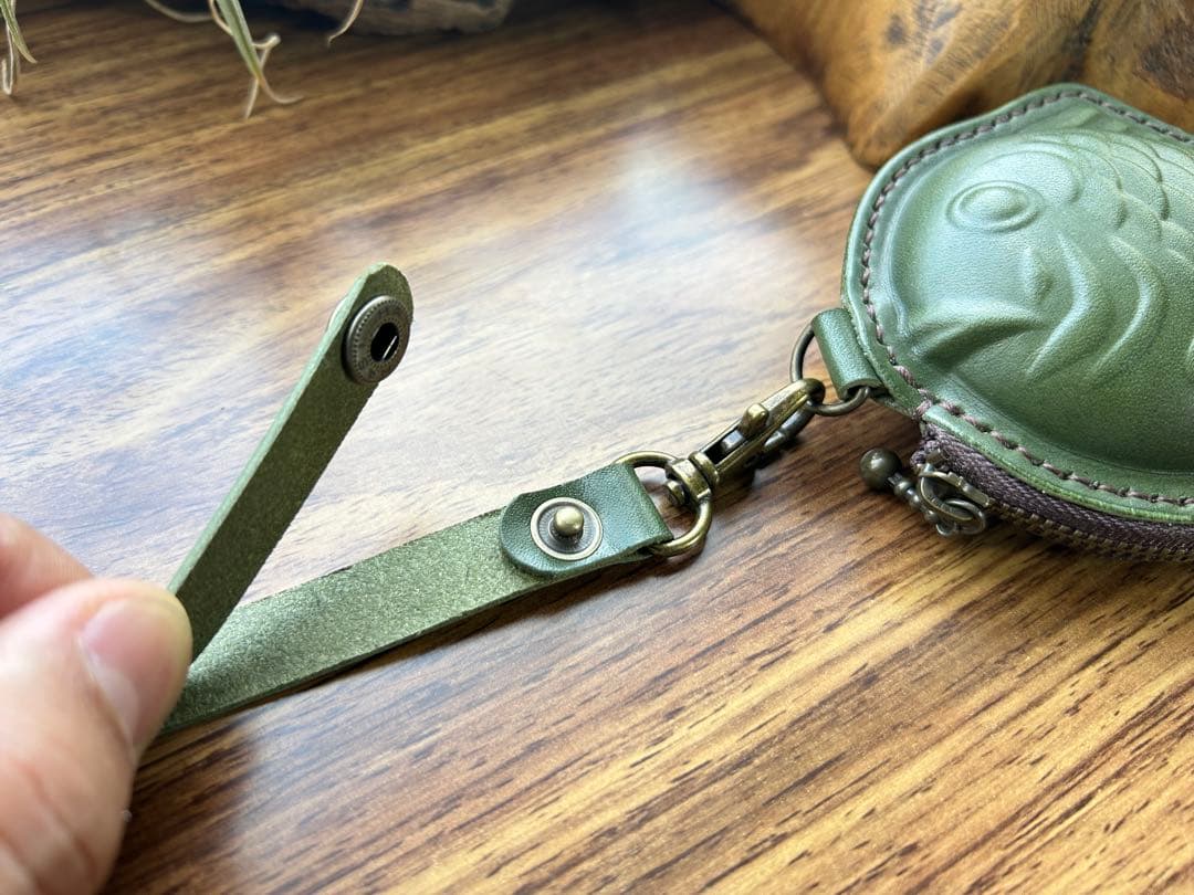 【組合せ自由３個セット】本革たい焼き型ミニポーチ｜遊び心ある小物・小銭入れ