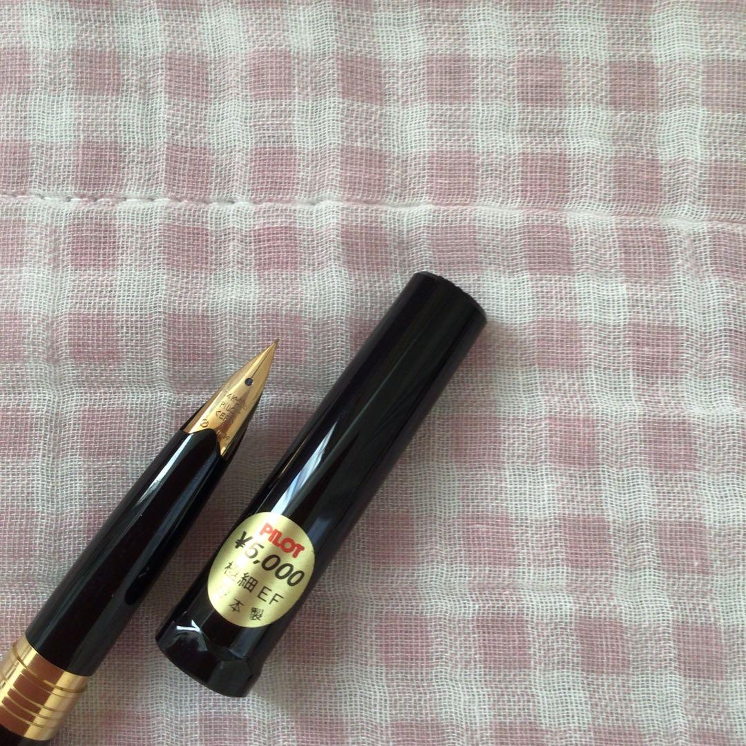 パイロット 14K 14金 万年筆 デスクペン 極細 EF 黒 廃盤 - メルカリ