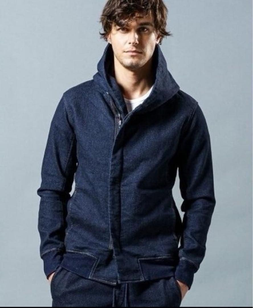 【未使用タグ付き】WJK デニム　パーカー　フーディ　大きめサイズ