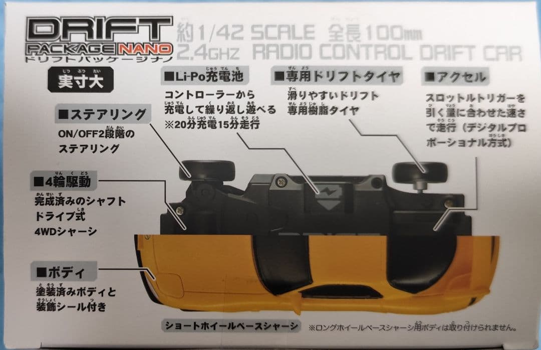 新品未開封ドリフトパッケージナノ