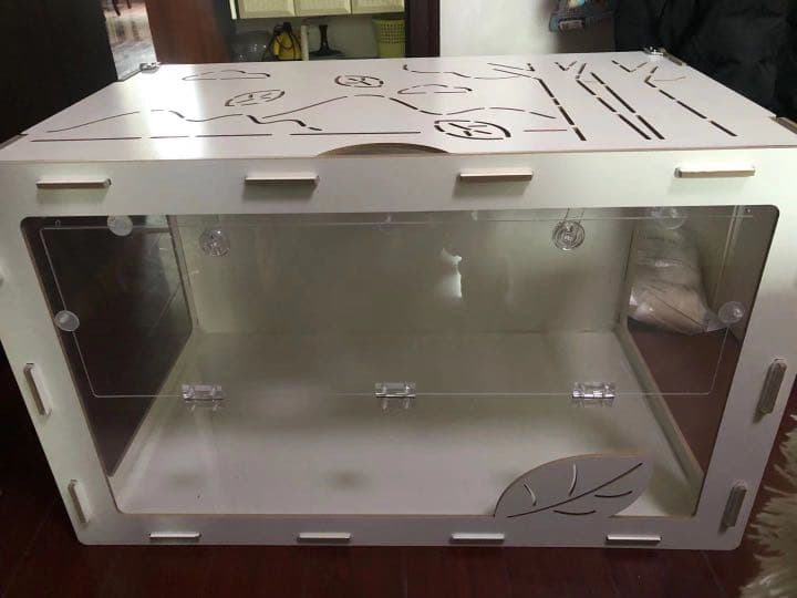 ⠀お値下げ 木製小動物 ケージ80*50*50（ホワイト）