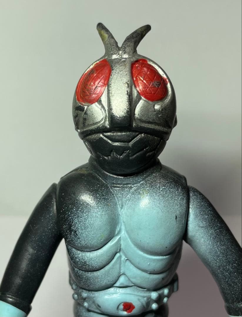 【当時物】旧バンダイ 仮面ライダー1号 ソフビ 15cm