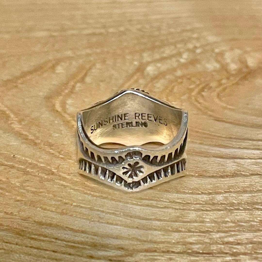 【Navajo】ナバホ サンシャインリーブス ターコイズ シルバーリング