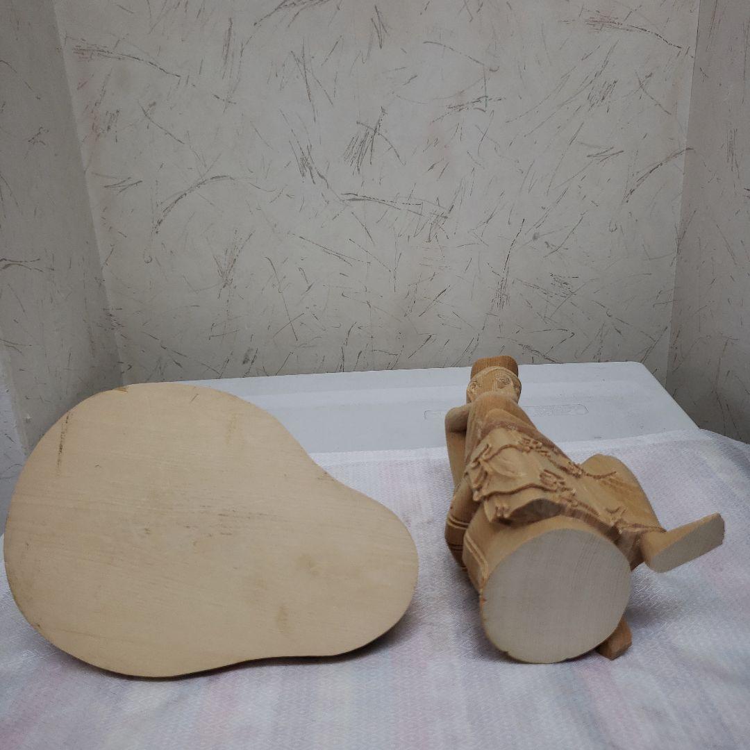 Bフライデー蔵出し特価 希少仏像☆ヒバ材1木造り 弥勒菩薩半跏像