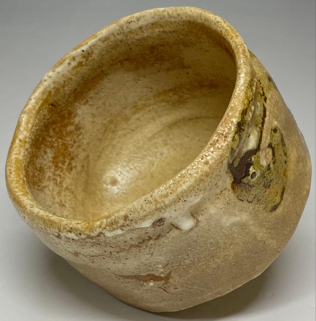 古瀬戸 桃山〜江戸初期 鉄絵筒盃 ぐい呑 美濃焼 箱付 y62