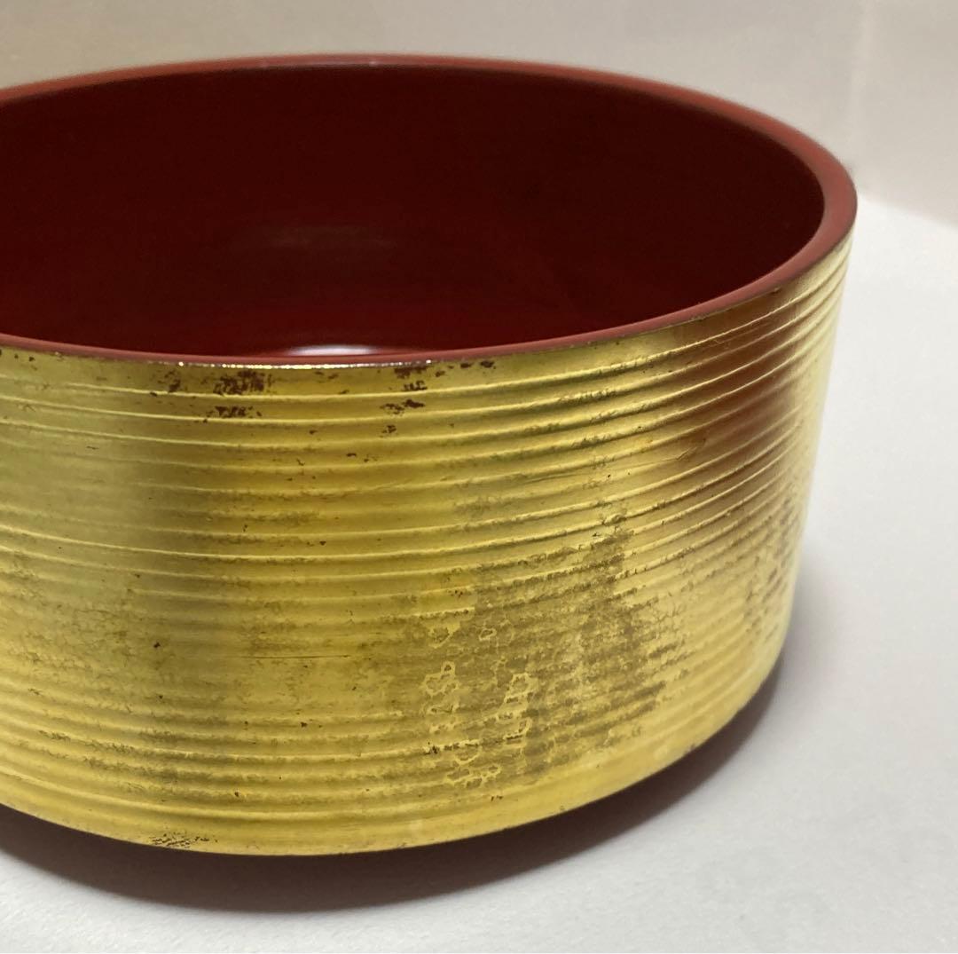 山田平安堂 翔鶴 二段重 直径12㎝ 金箔重箱 お弁当にも