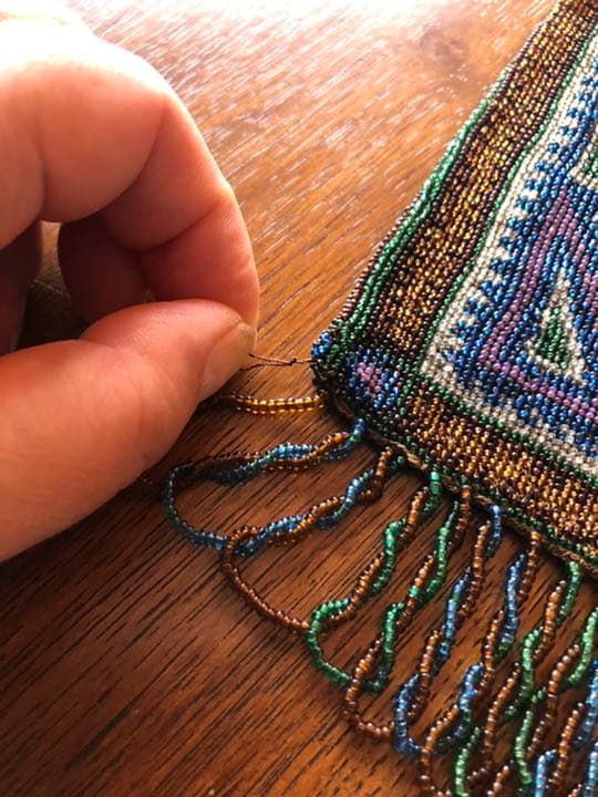 アンティーク マイクロガラスビーズ バッグ vの通販はau PAY