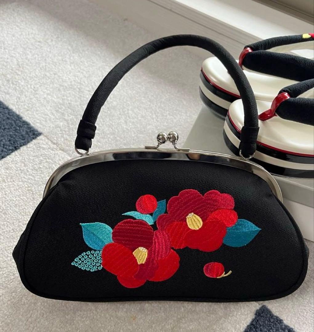 キモノカフェ　和装用バッグと草履のセット　成人式　卒業式に