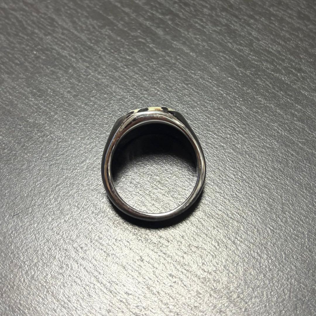 【箱付き美品】TOM WOOD オーバル レオパード　リング　サイズ58