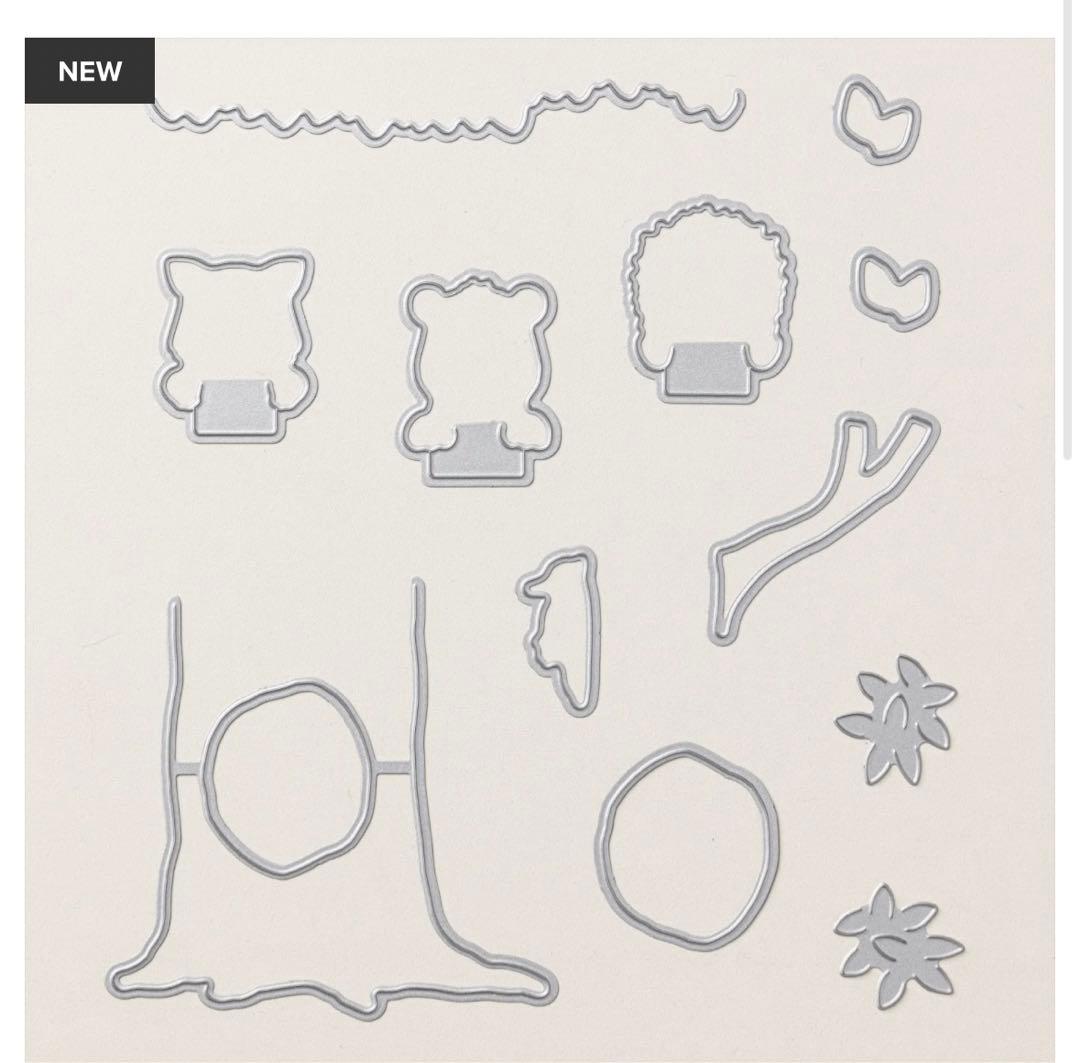 お値下♡未使用⭐︎新作可愛い動物達のスタンプ&ダイ スタン