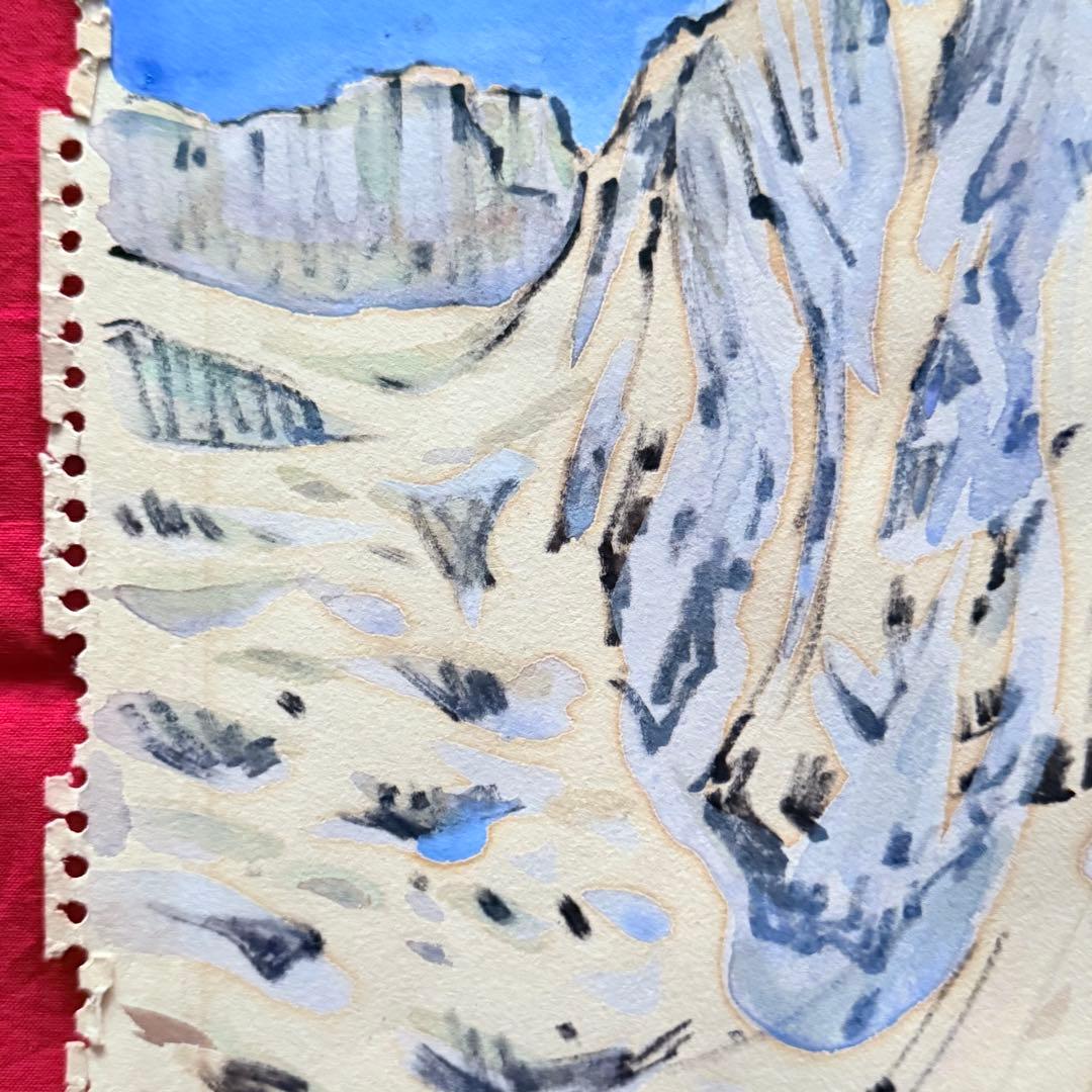 2216様感謝‼️山の画家 山川勇一郎 作 「ジュガール・ヒマール」水彩画