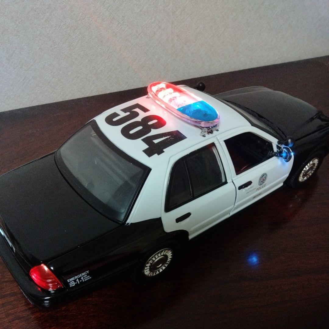 LEDカスタムパトカー 1/18 LAPD/ ロサンゼルス市警