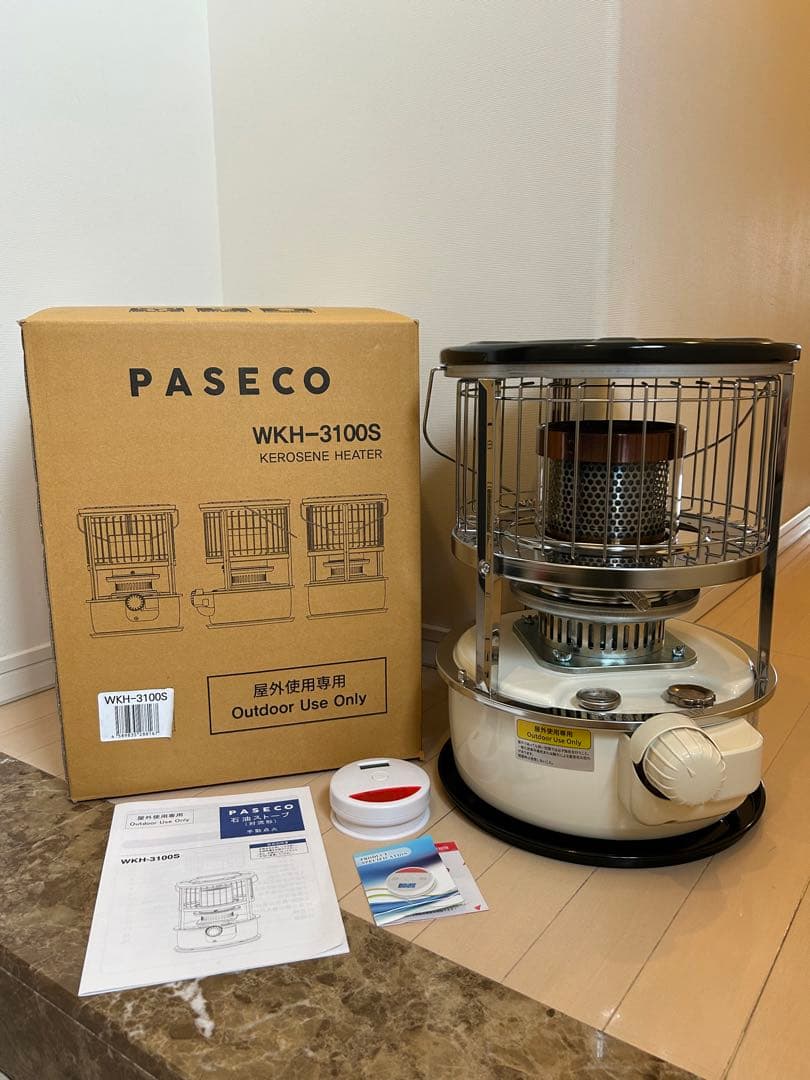 PASECO パセコ 対流型 石油ストーブ WKH-3100S ホワイト - メルカリ