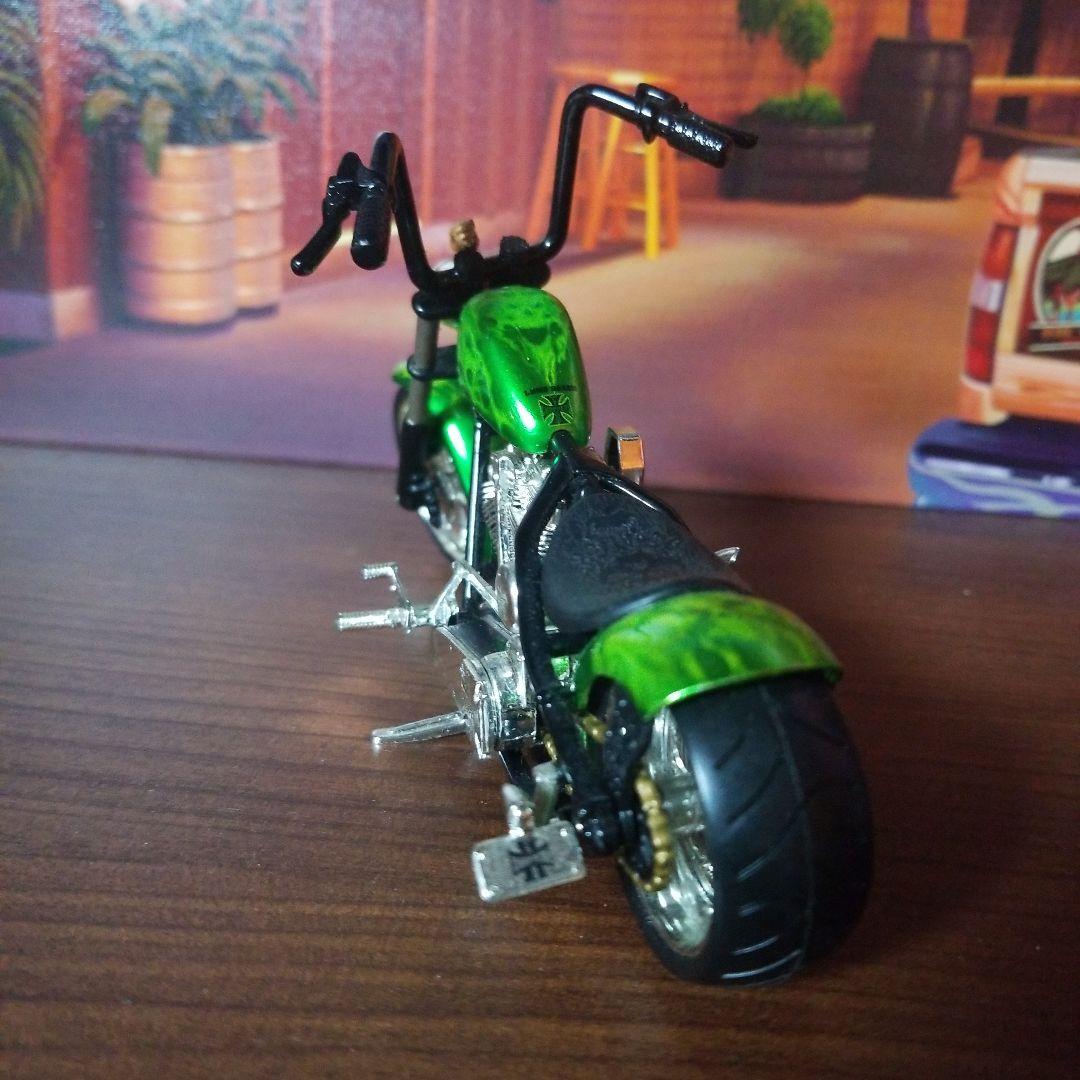 ウエストコーストチョッパーバイクミニカー1/18 グリーン WEST COAST