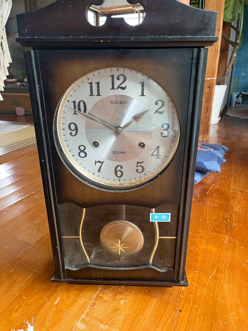 SEIKO 振り子時計 ゼンマイ式 30DAY ビンテージ レトロ - メルカリ