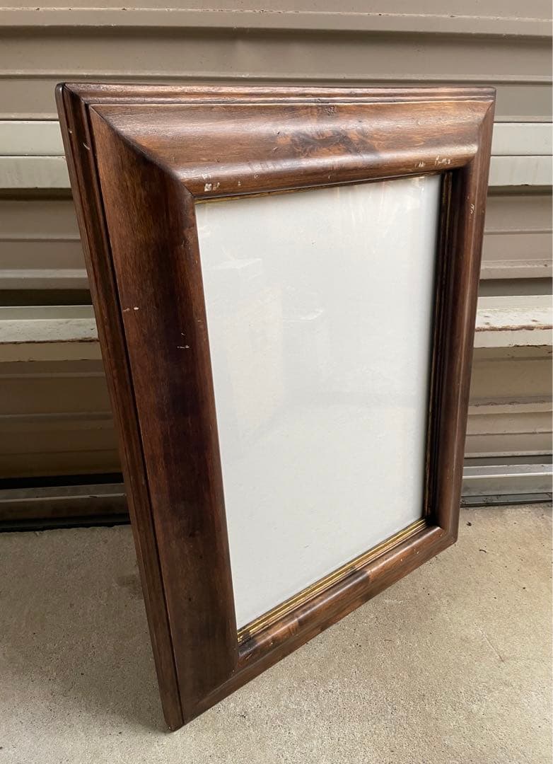 ビンテージ/イタリア製/ウッドフレーム/額縁/金縁/大型/壁掛け/店舗什器