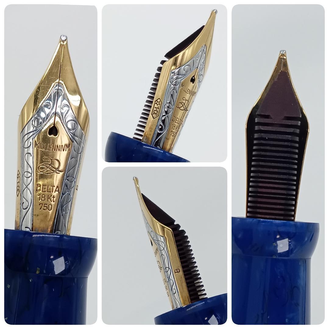希少！ デルタ 限定948本 18K 万年筆 イスラエル 50 1998年