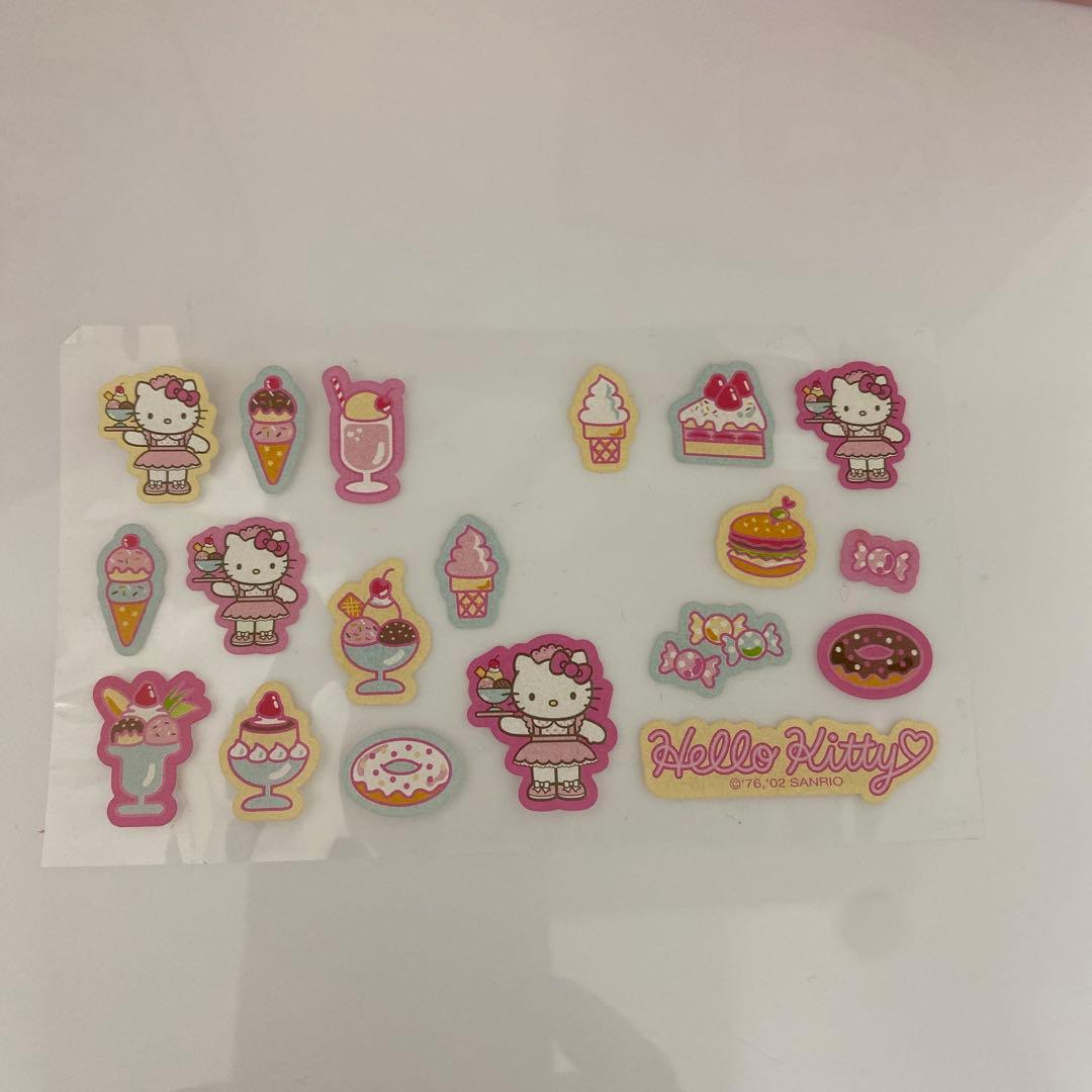 ハローキティウェイトレス柄 レターセット まとめ／使用済み・残量