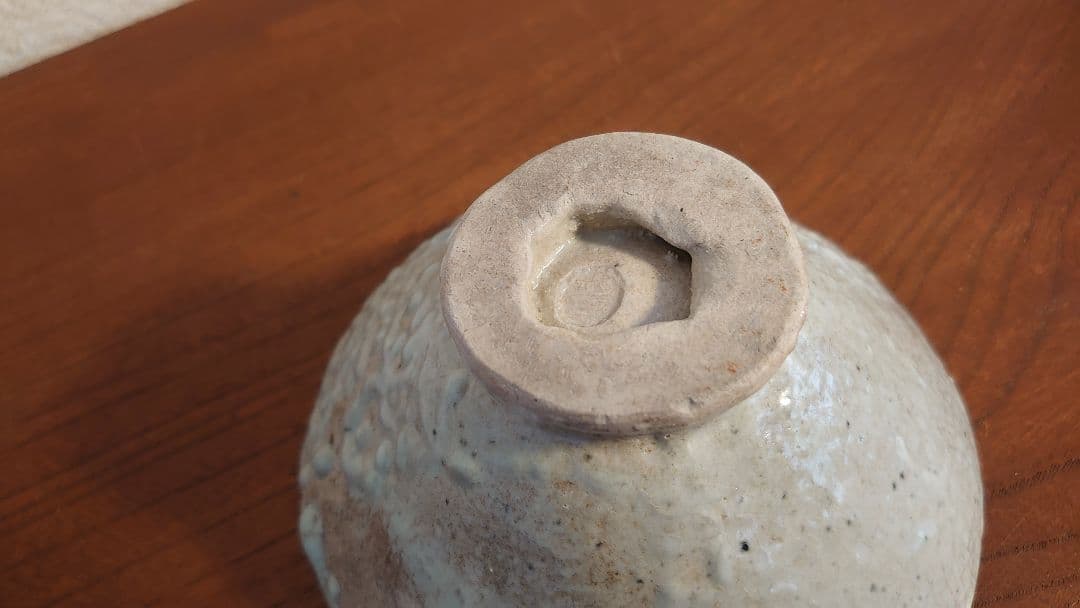 李朝　李朝茶碗　白釉　抹茶碗　朝鮮陶器　古玩　アンティーク李朝　１客