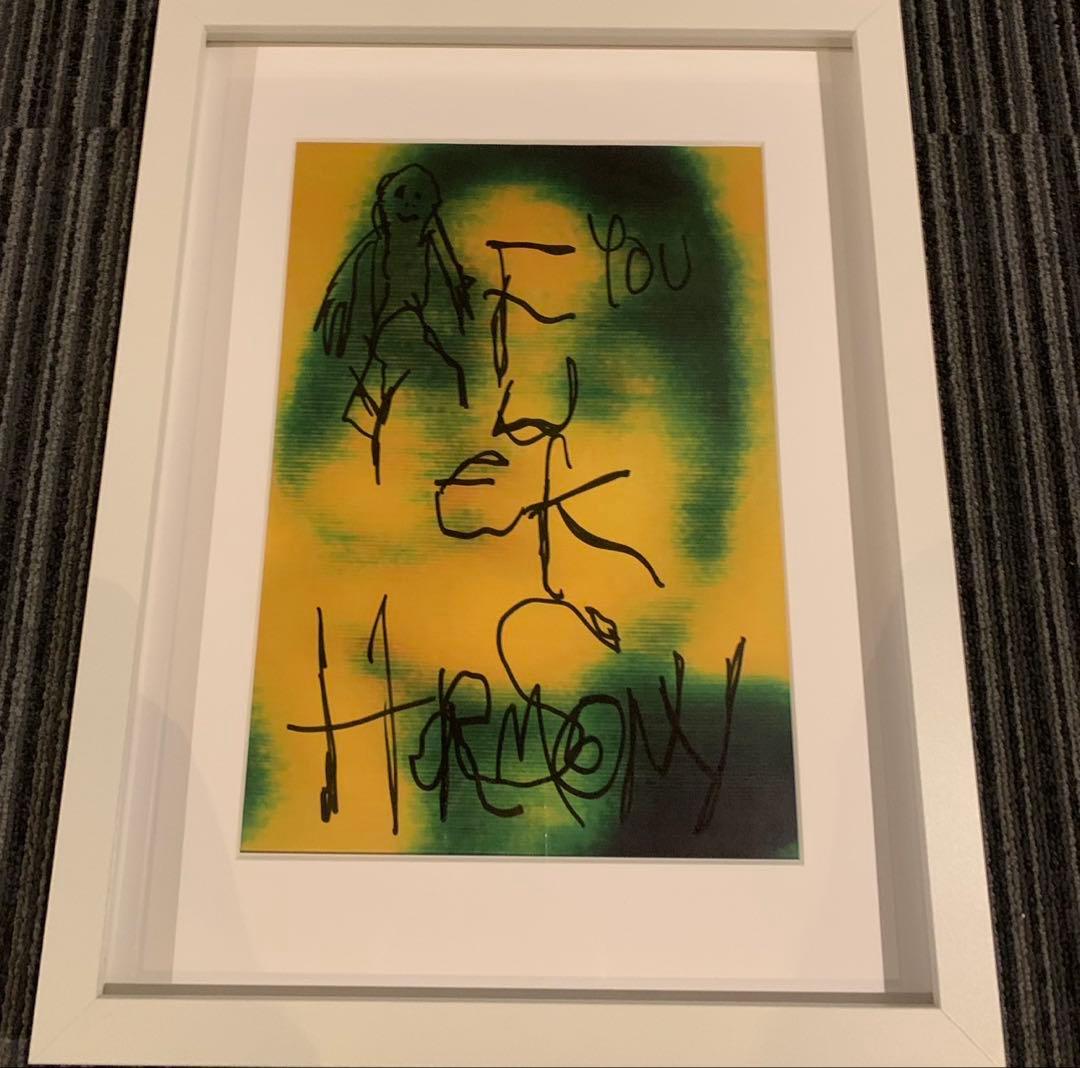 真作 HARMONY KORINE ハーモニーコリン 直筆原画 絵画 サイン入