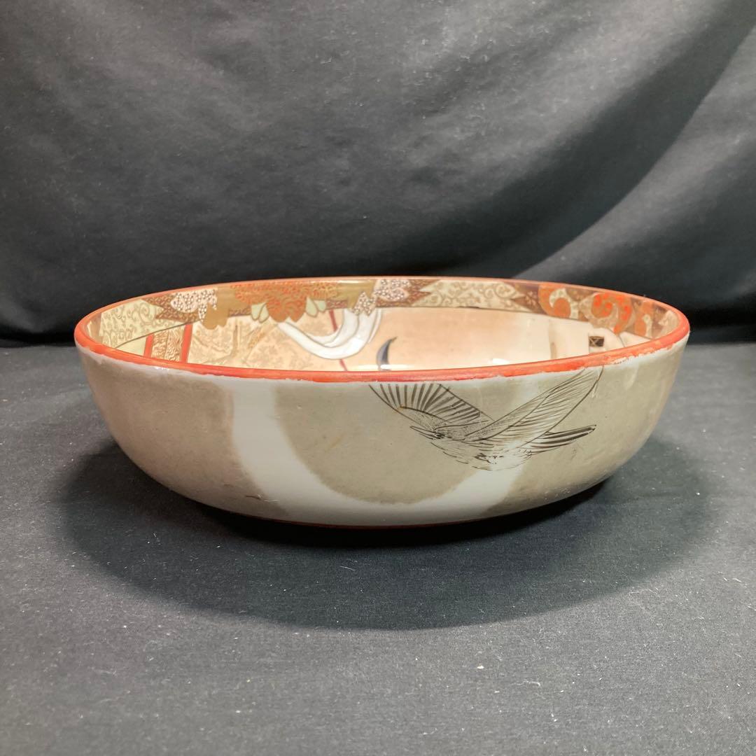 《九谷焼》加賀九谷製 金彩染錦 武者絵 大鉢 3サイズセット