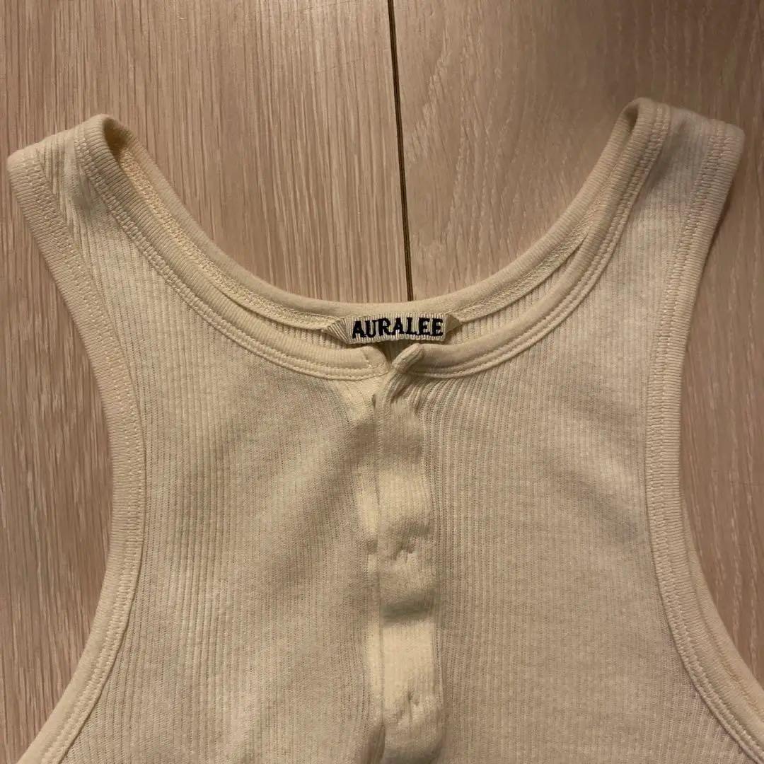 AURALEE オーラリーORGANIC SOFT RIB TANK TOP 1