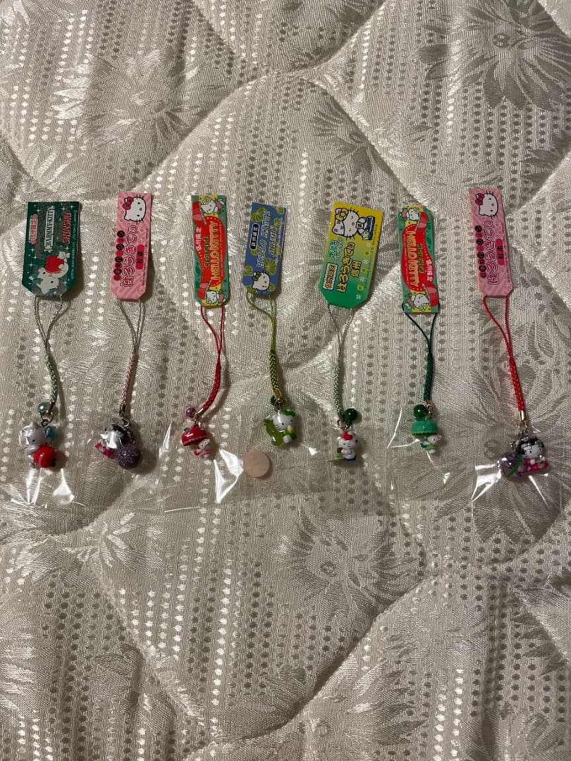 ハローキティ ご当地限定 ストラップ 根付 神奈川 群馬 茨城 信州