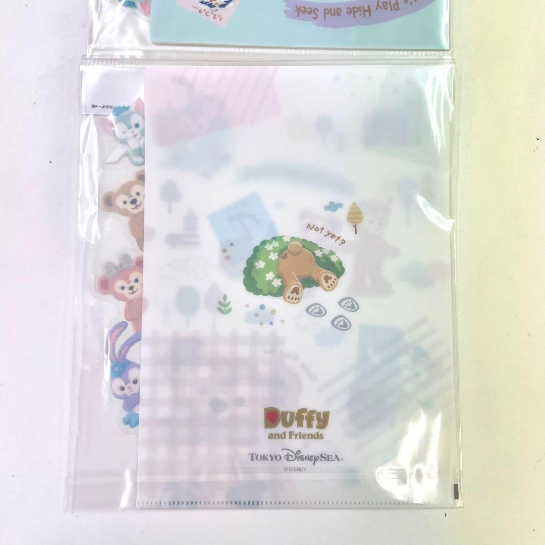 ディズニー ダッフィー&フレンズ クリアホルダー 4枚セット クリア