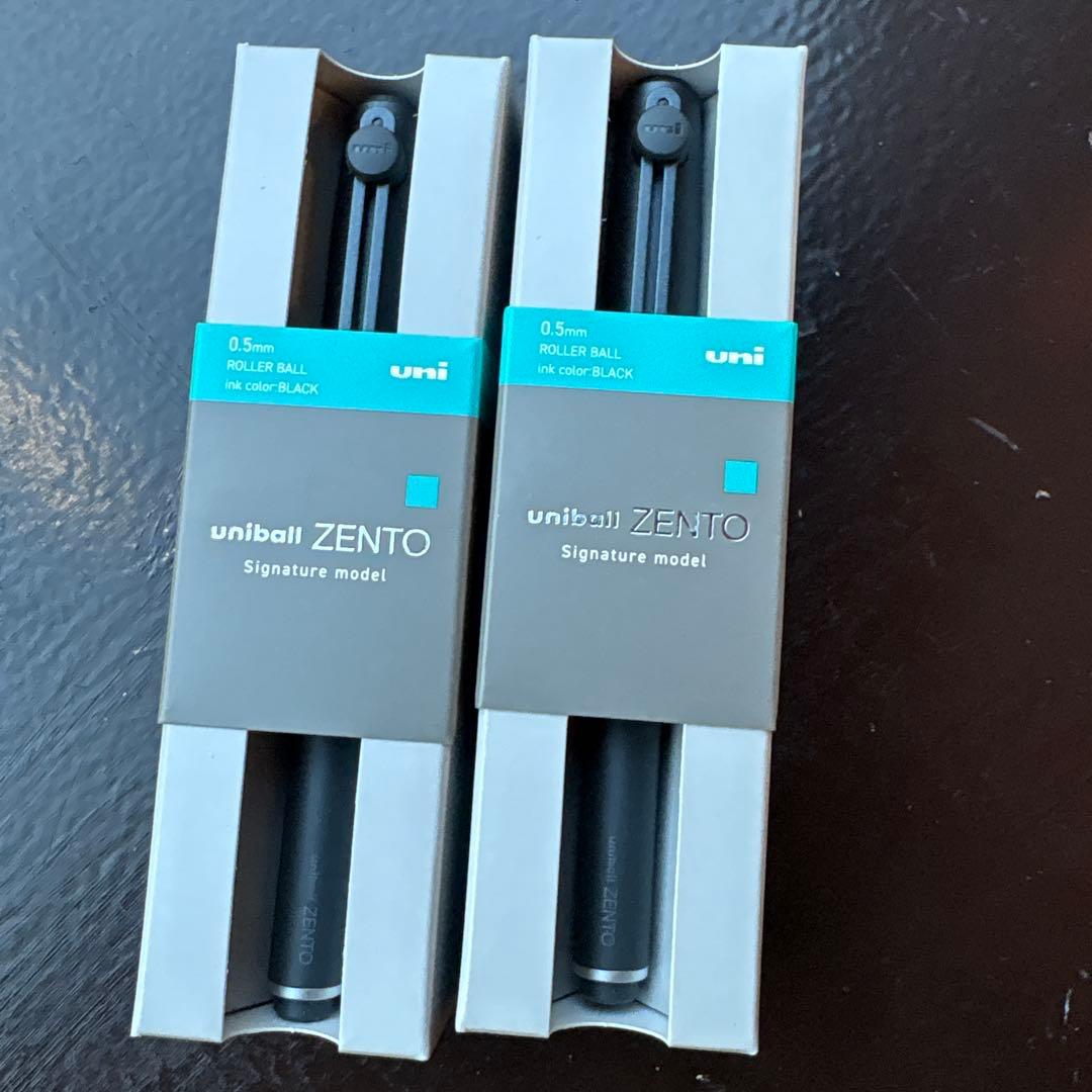 ユニボールゼント uniball ZENTO シグニチャーモデル ブラック2本