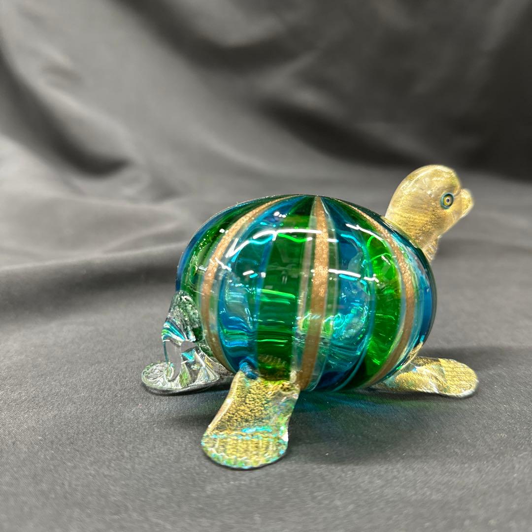 値下！【VINTAGE】MURANO ガラス 置物 タートル 亀