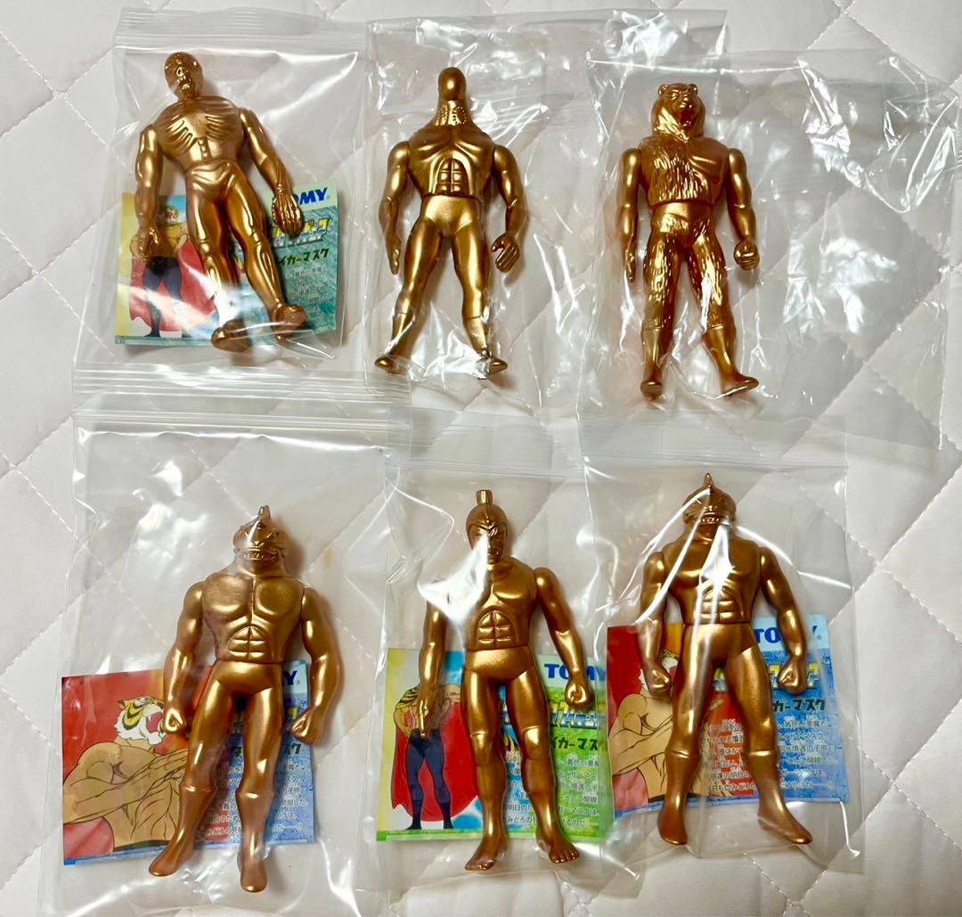 トミー タイガーマスク ソフビ フィギュア 18体 ゴールドバージョン