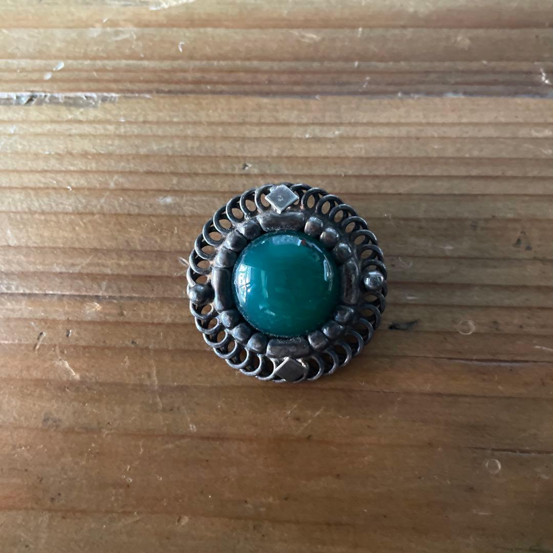   ジョージジェンセン ブローチ バッジ シルバー 925 Georg Jensen（ジョージ ジェンセン） ブローチ ムーンストーン 127