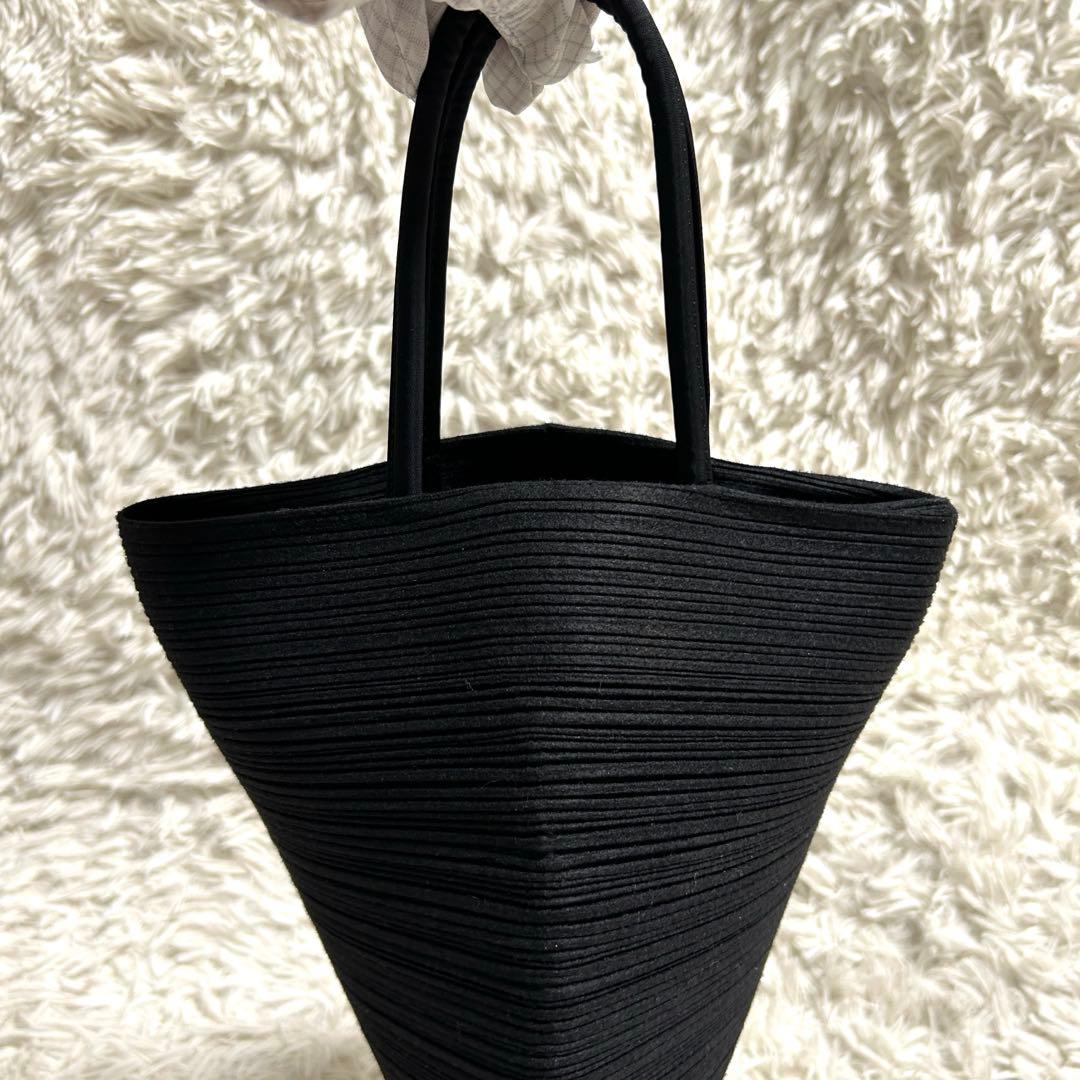 希少✨プリーツプリーズ 変形 ハンドバッグ プリーツバッグ マグネットボタン