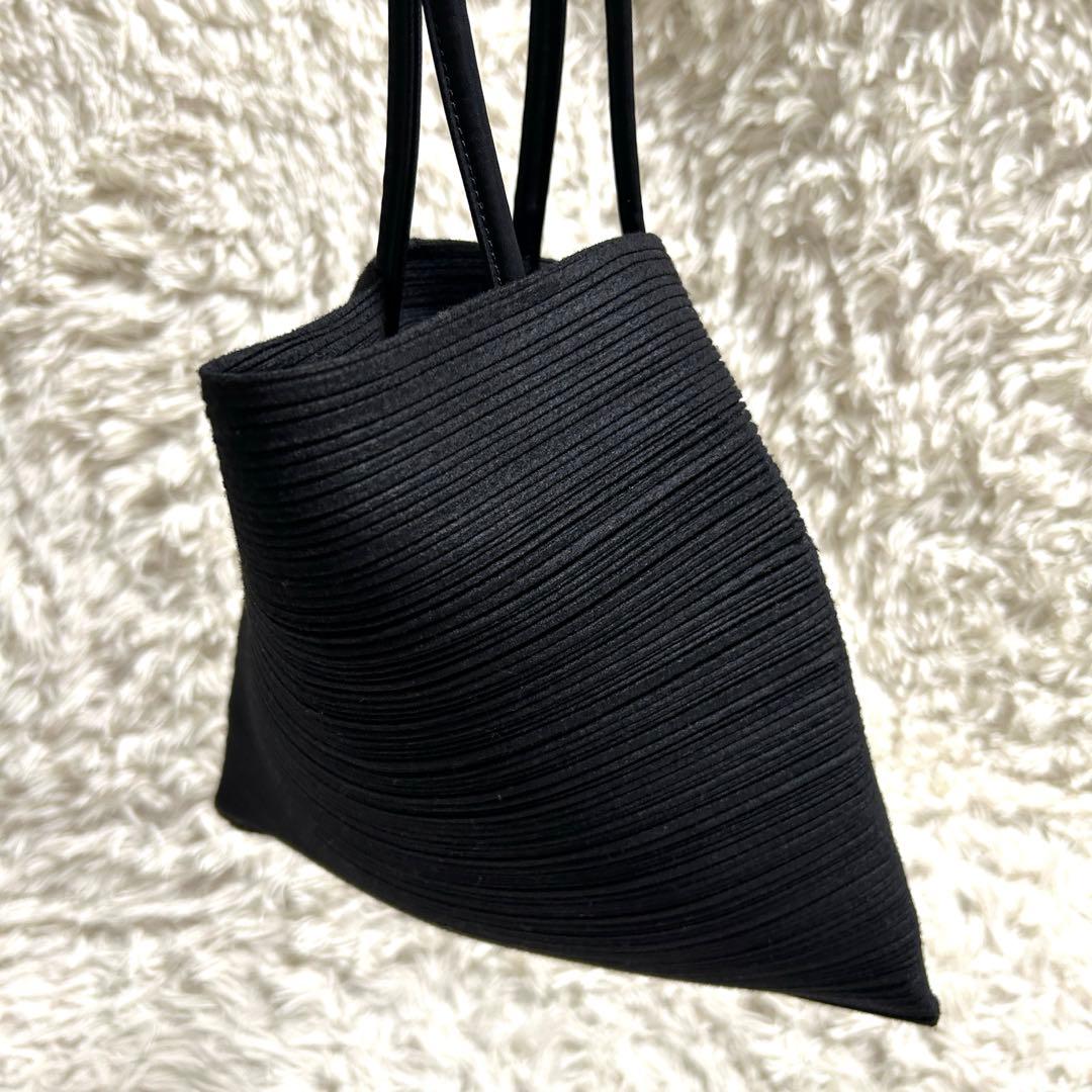 希少✨プリーツプリーズ 変形 ハンドバッグ プリーツバッグ マグネットボタン