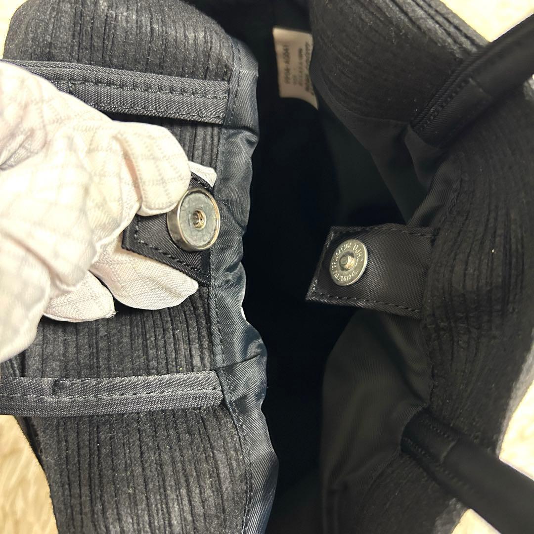 希少✨プリーツプリーズ 変形 ハンドバッグ プリーツバッグ マグネットボタン