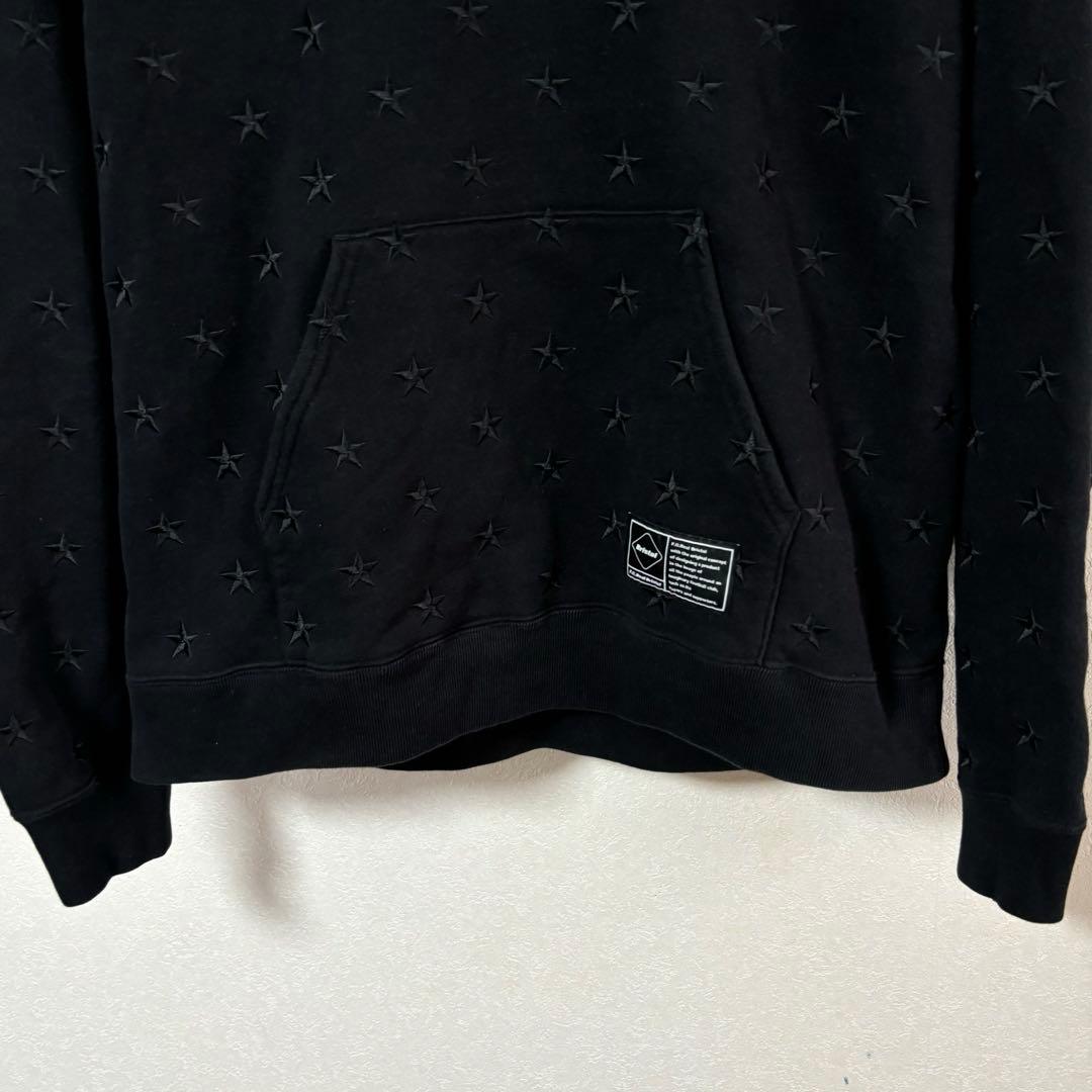 トップス FCRB ALL OVER STAR SWEAT HOODIE 24AW M