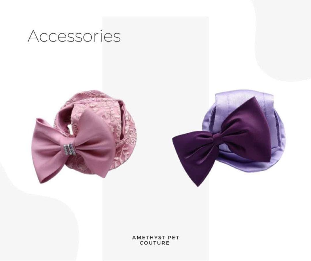 Amethyst Pet Coutureイエローフリルドレス＆ストラップセット