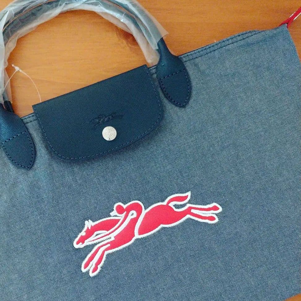 LONGCHAMP オンザロード ショルダーバッグ M デニム調