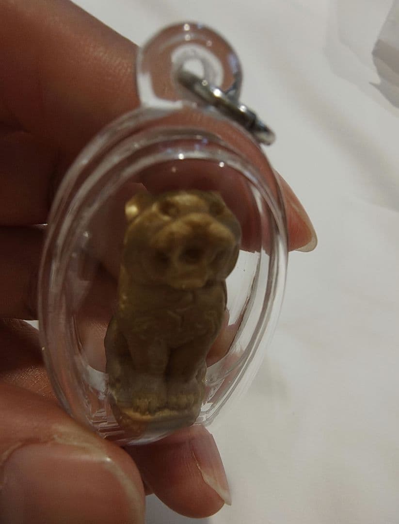 タイのお守りプラクルアン！虎の彫像！呪文入り！金運&勝負運アップ