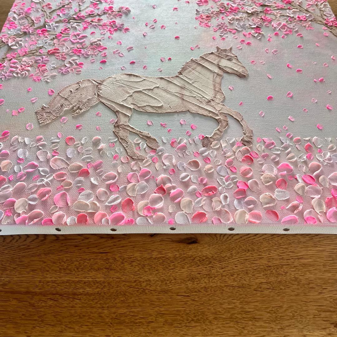 【しずか様 ページ】　テクスチャーアート 馬