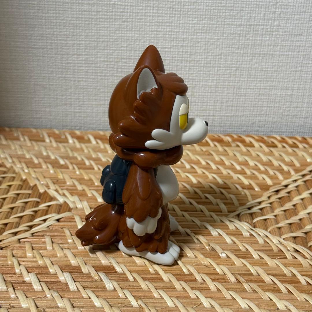 おおかみくん　ソフビ　ブラウン