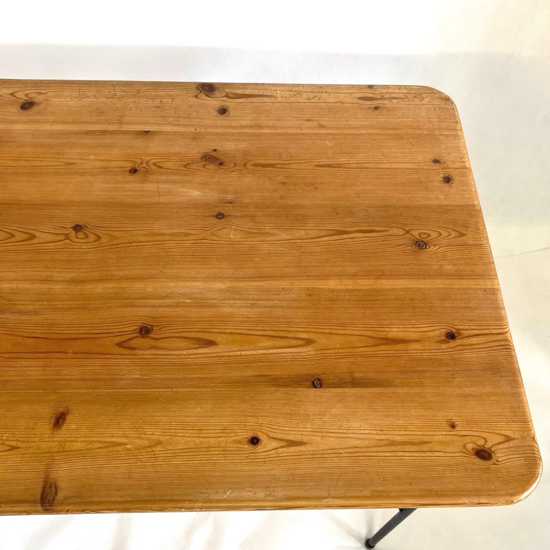 無垢材・古材・アイアンテーブル・作業台 幅122cm奥行67cm 高さ70cm