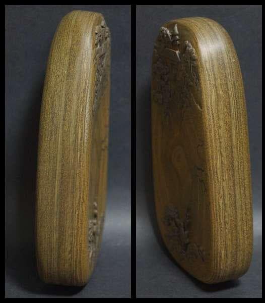 書道硯 歙州硯 魚子紋硯 細工彫り『仏の道』硯 すずり☆美品☆ - メルカリ